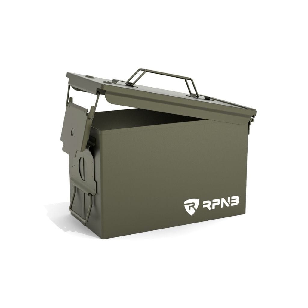 RPNB AM192 Metal Ammo Can | .50 Caliber | Military Heavy Gauge Steel | Water Resistant