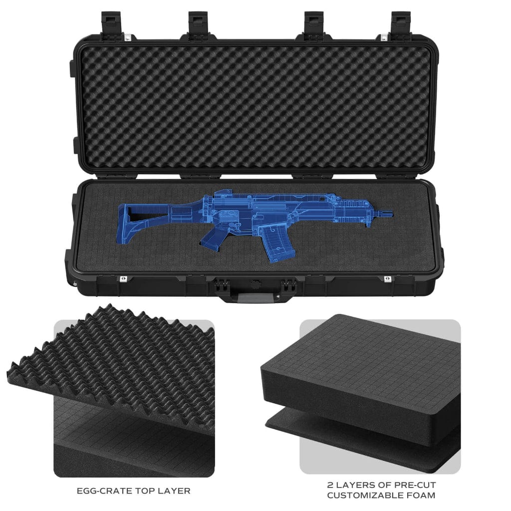 RPNB PP-91139 Hard Rifle Case | Weatherproof | With Customizable Foam Insert