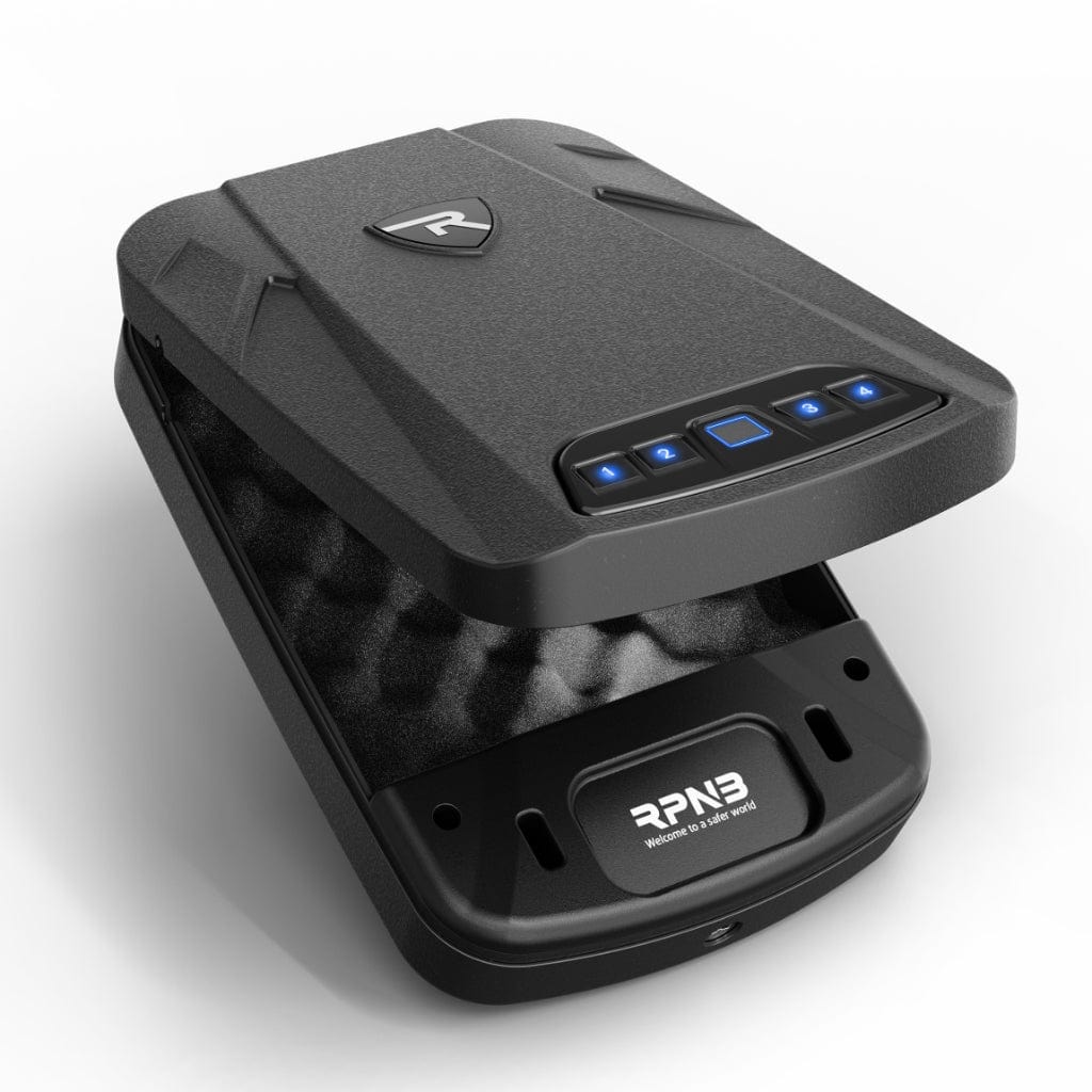 RPNB RP2008 Pistol Safe | 1 Handgun Capacity | Biometric, Digital Keypad, & Key Lock