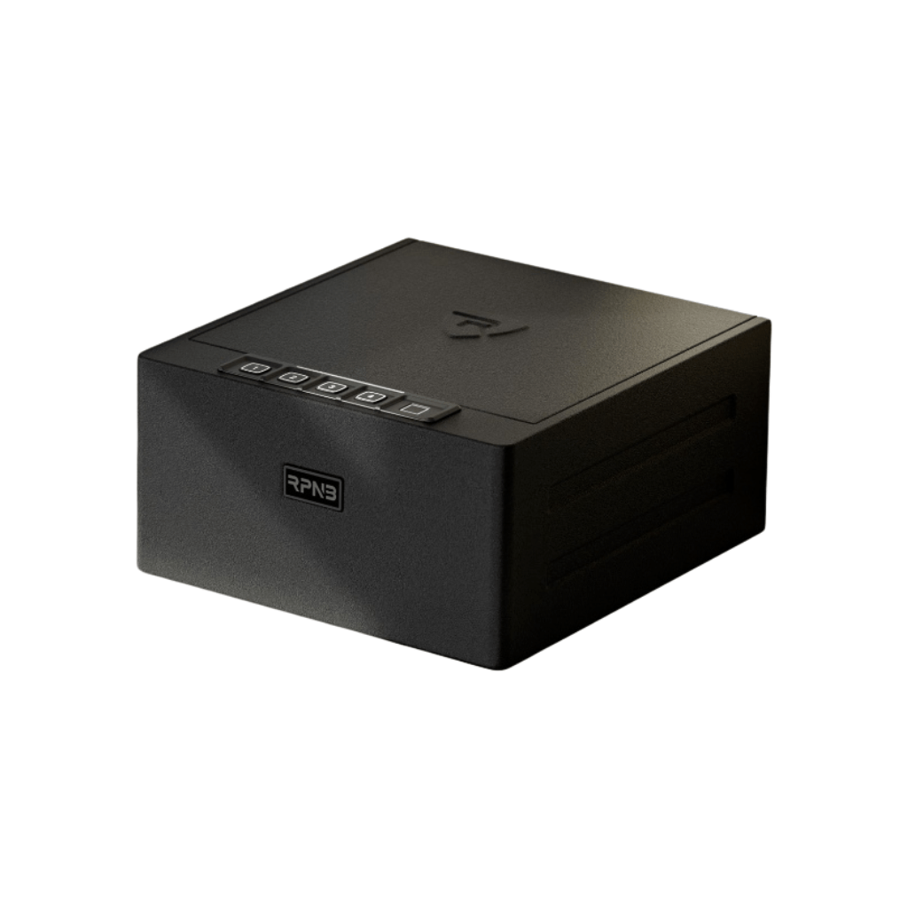 RPNB RP2016 Pistol Safe | 4 Handgun Capacity | Biometric, Digital Keypad, & Key Lock