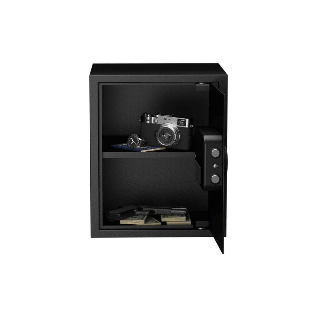 Buy 2.8 Cub Large Home Safe Fireproof Waterproof, Steel Home Security Safe Box With Removable Shelf Digital Keypad And Spare Keys Fireproof Safe For Home Firearm Money Valuables