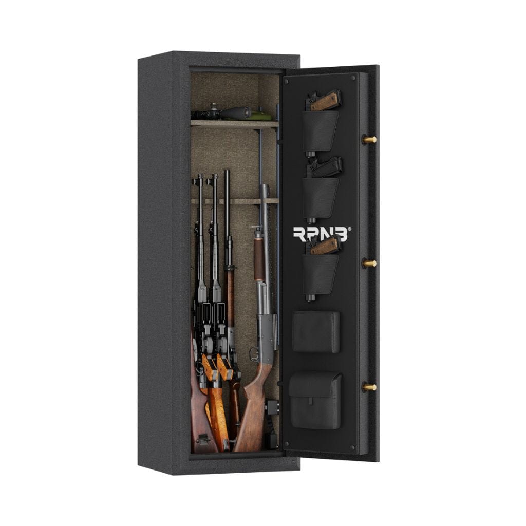 RPNB RPFS10-B RPFS Series Gun Safe | 10 Long Gun Capacity | 40 Minute Fire Rated | Biometric Lock