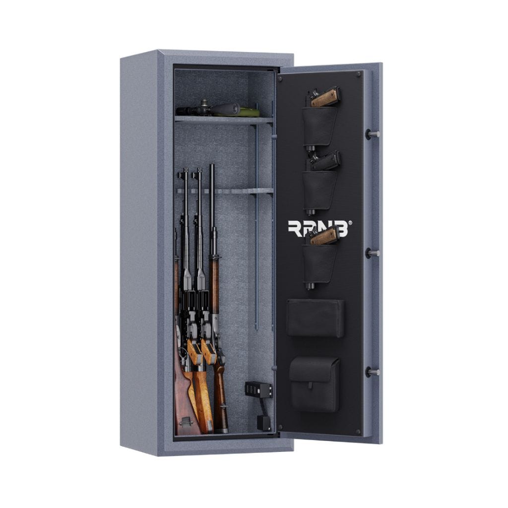RPNB RPFS14-G RPFS Series Gun Safe | 14 Long Gun Capacity | 40 Minute Fire Rated | Biometric Lock