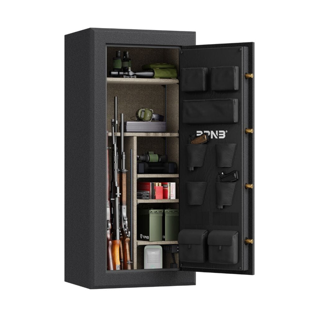 RPNB RPFS24-B RPFS Series Gun Safe | 24 Long Gun Capacity | 40 Minute Fire Rated | Biometric Lock