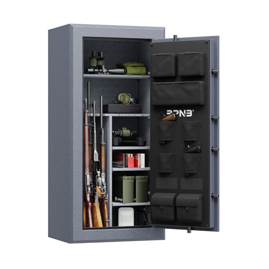 RPNB RPFS30-G RPFS Series Gun Safe | 30 Long Gun Capacity | 40 Minute Fire Rated | Biometric Lock
