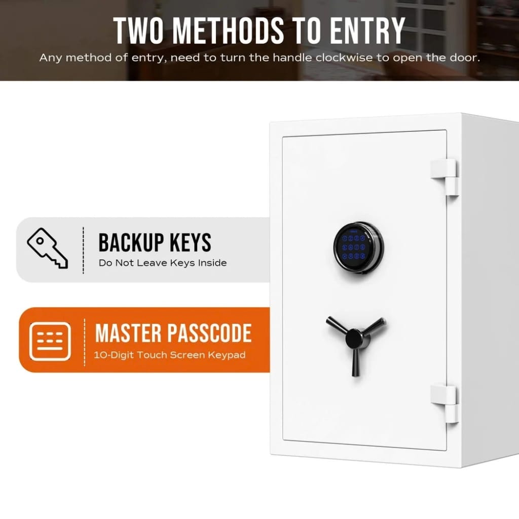 RPNB RPFS66 / RPEFS66W RPFS Series Home Safe | 30 Minute Fire Rated | Biometric Lock | 2.12 Cubic Feet