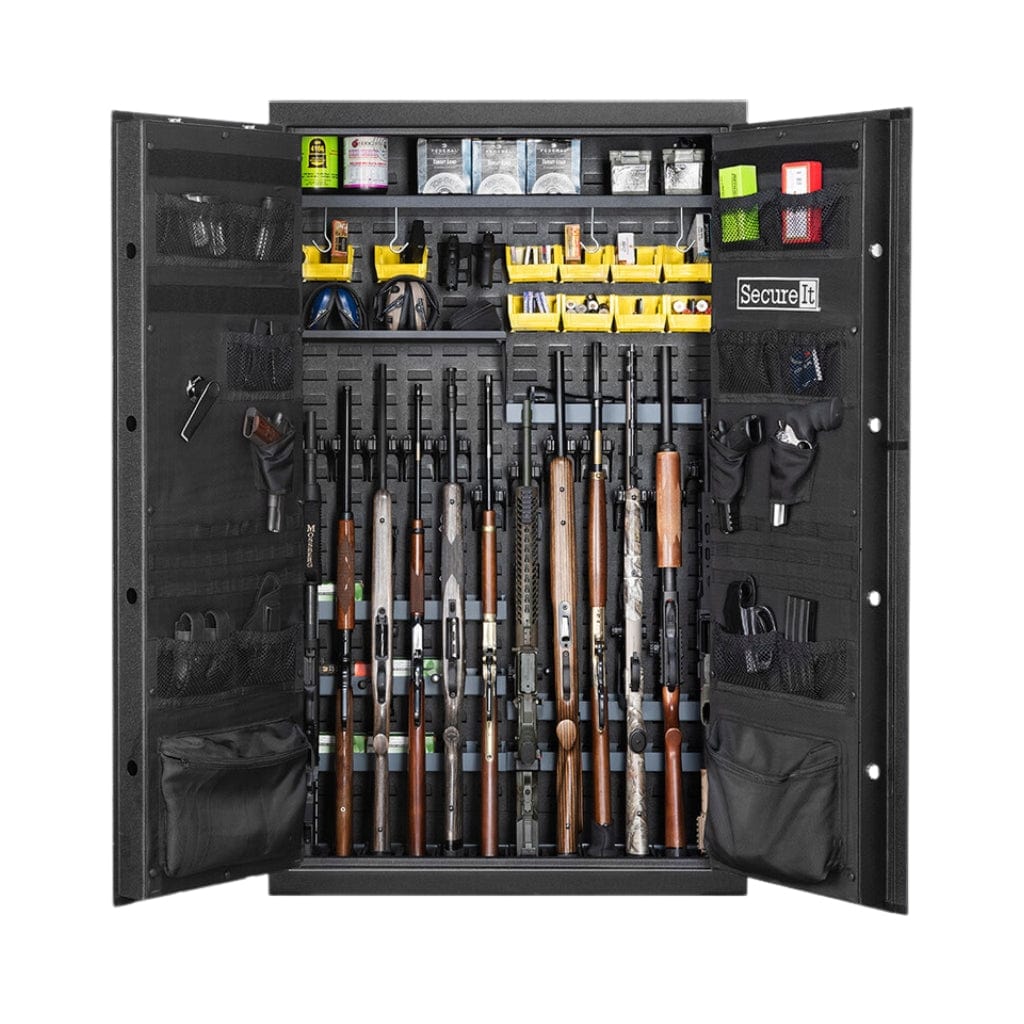 SecureIt ANS-59-12TD-PRO-YLW Answer Model 12 Pro Heavy Duty Ultralight Double Door Gun Safe | CDOJ Approved | 12 Gun Capacity