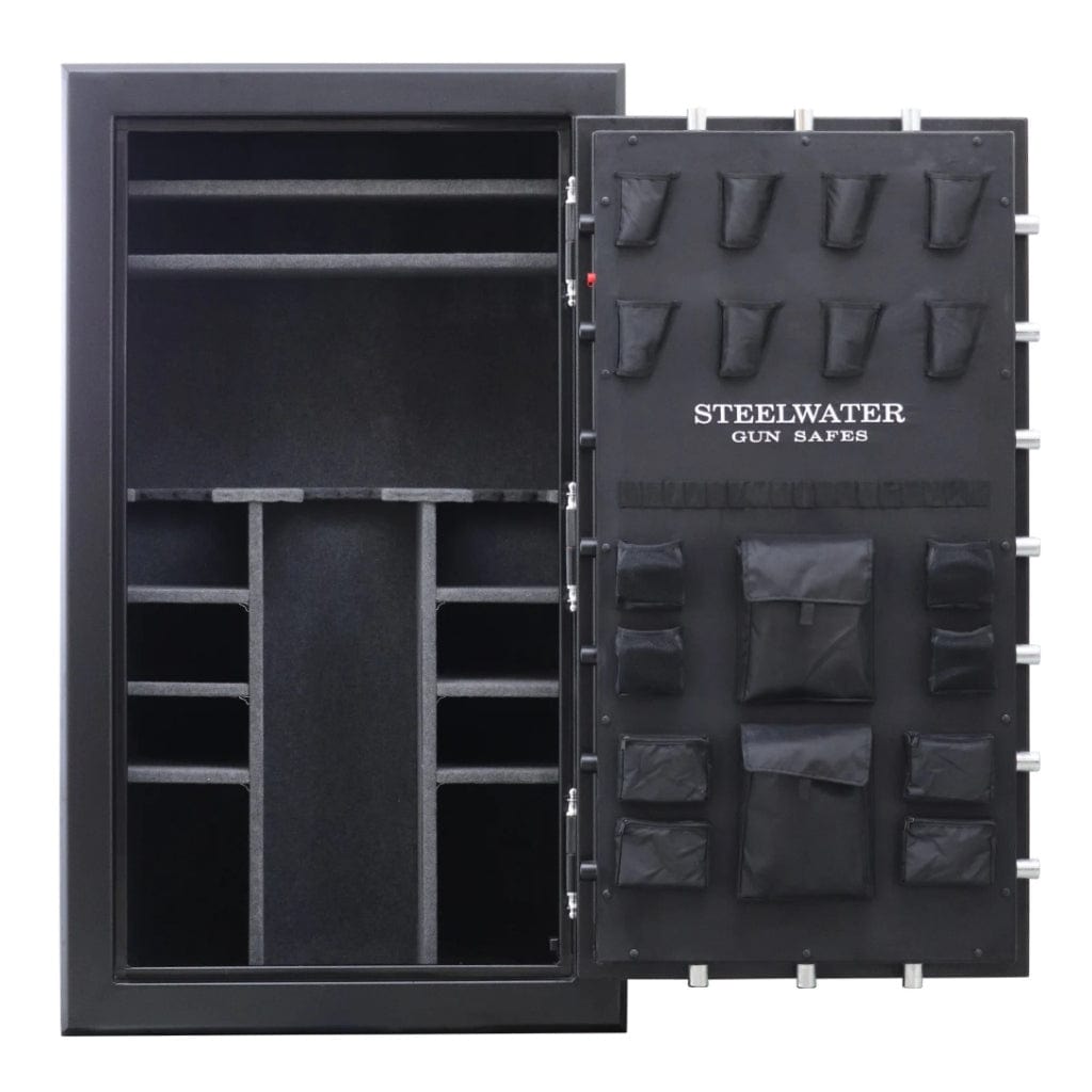Steelwater HD724228 Extreme Duty Gun Safe | CA DOJ Compliant | 45 Long Gun Capacity | 2 Hour Fire Rated