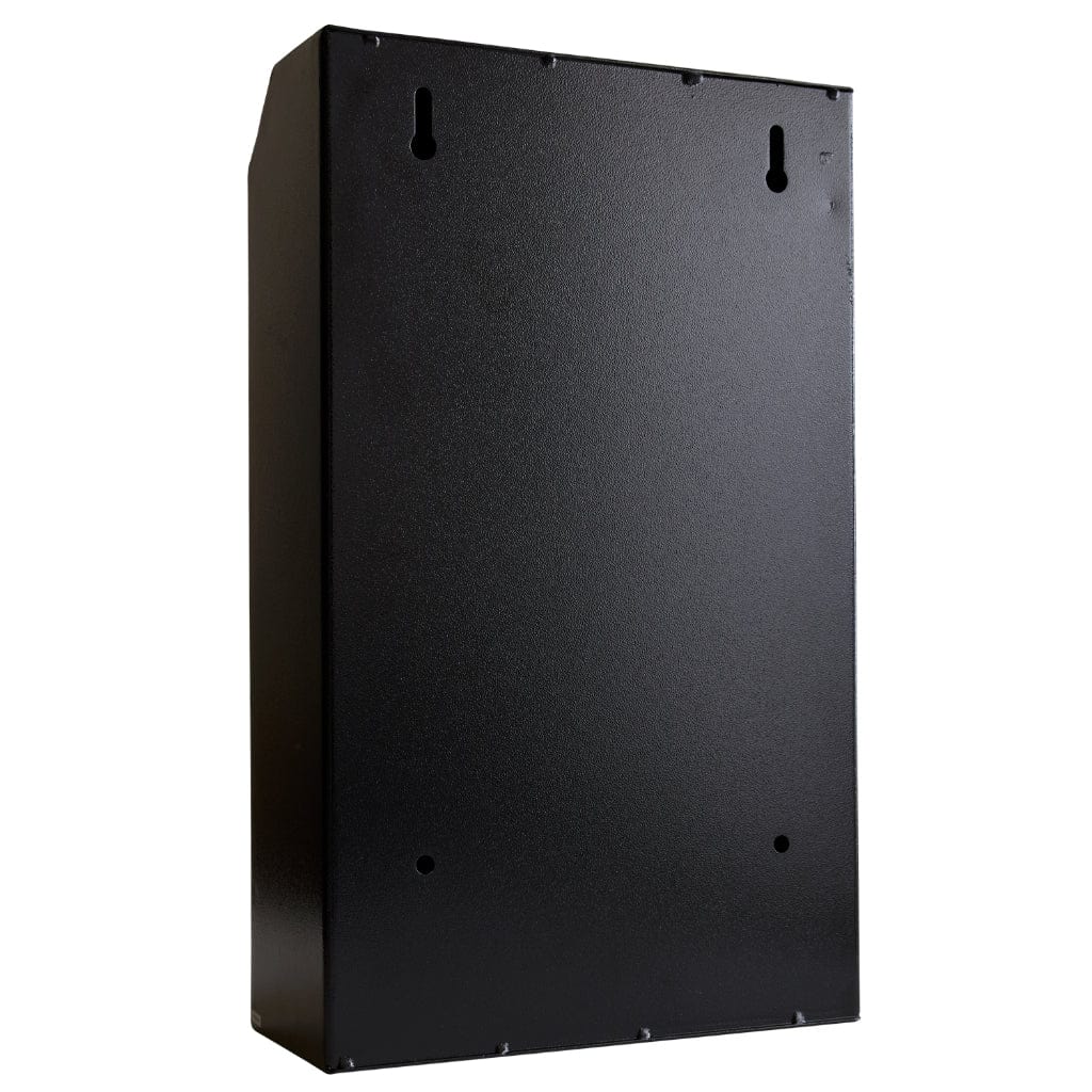 Viking VS-19DB Large Wall Mount Outdoor Depository Safe | Black Weather Resistant Coating | Made of Steel | Highly Secure Double Bitted Key