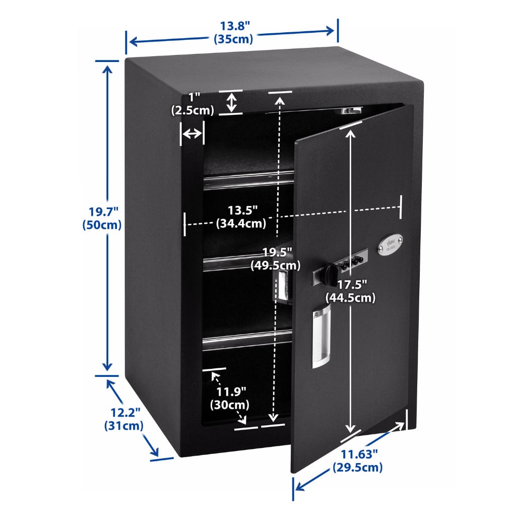 Viking VS-50SX Large Mechanical Multi Handgun Safe with Simplex Lock | Pry-Resistant | Scratch-Resistant