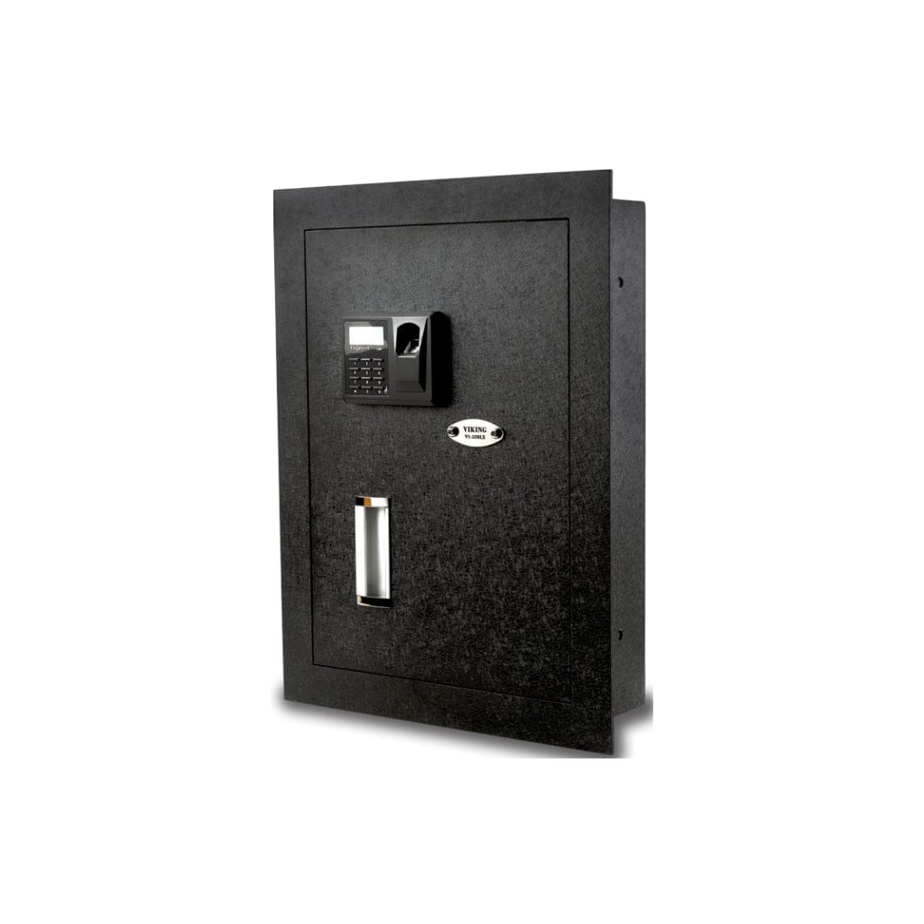 Viking VS-52BLX Biometric Hidden In Wall Safe | Pry-Resistant | Motorized Deadbolt Locking System