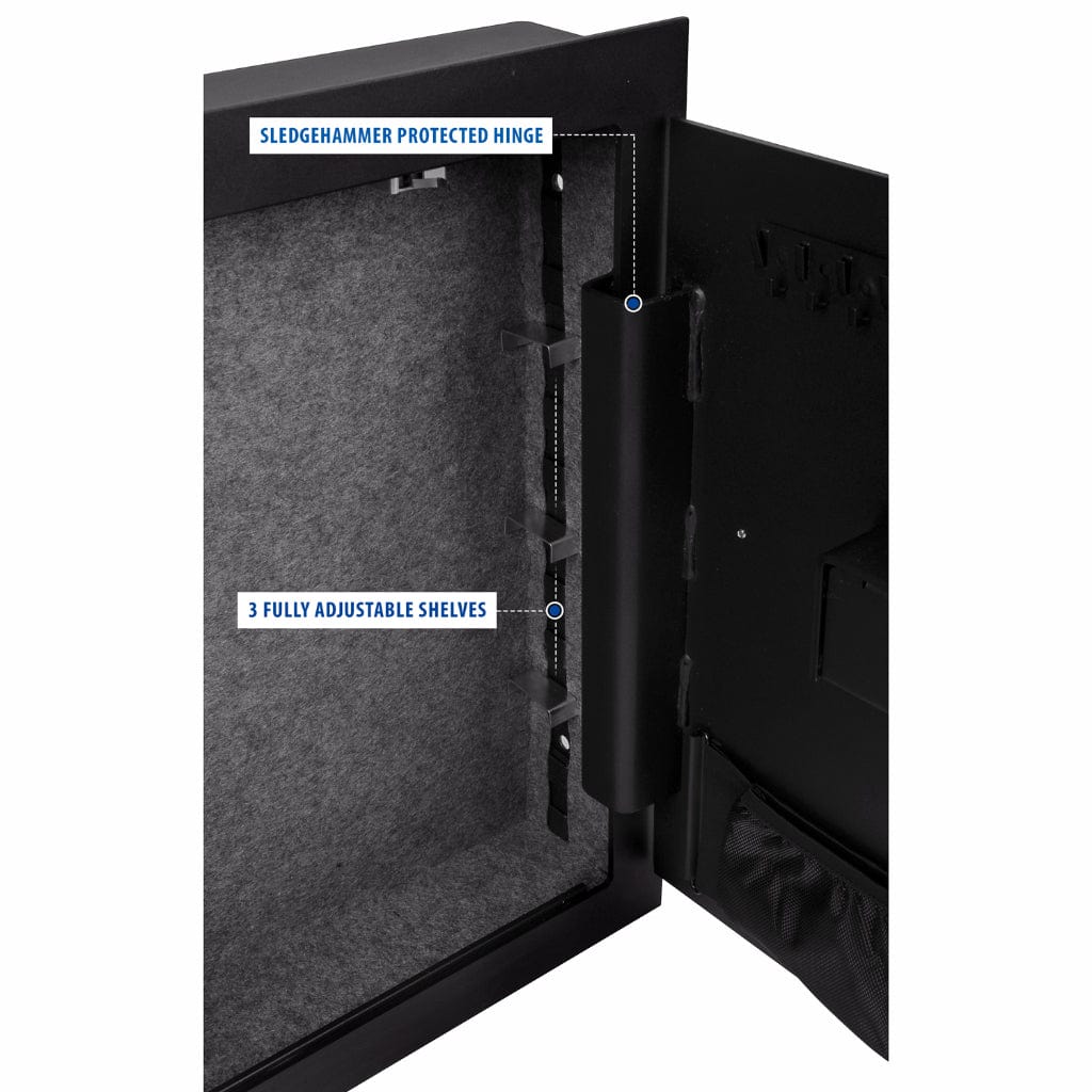 Simplex Lock Rifle Safe Viking VS-52SX SX Series In-Wall Handgun Safe | Pry-Resistant | Steel ...