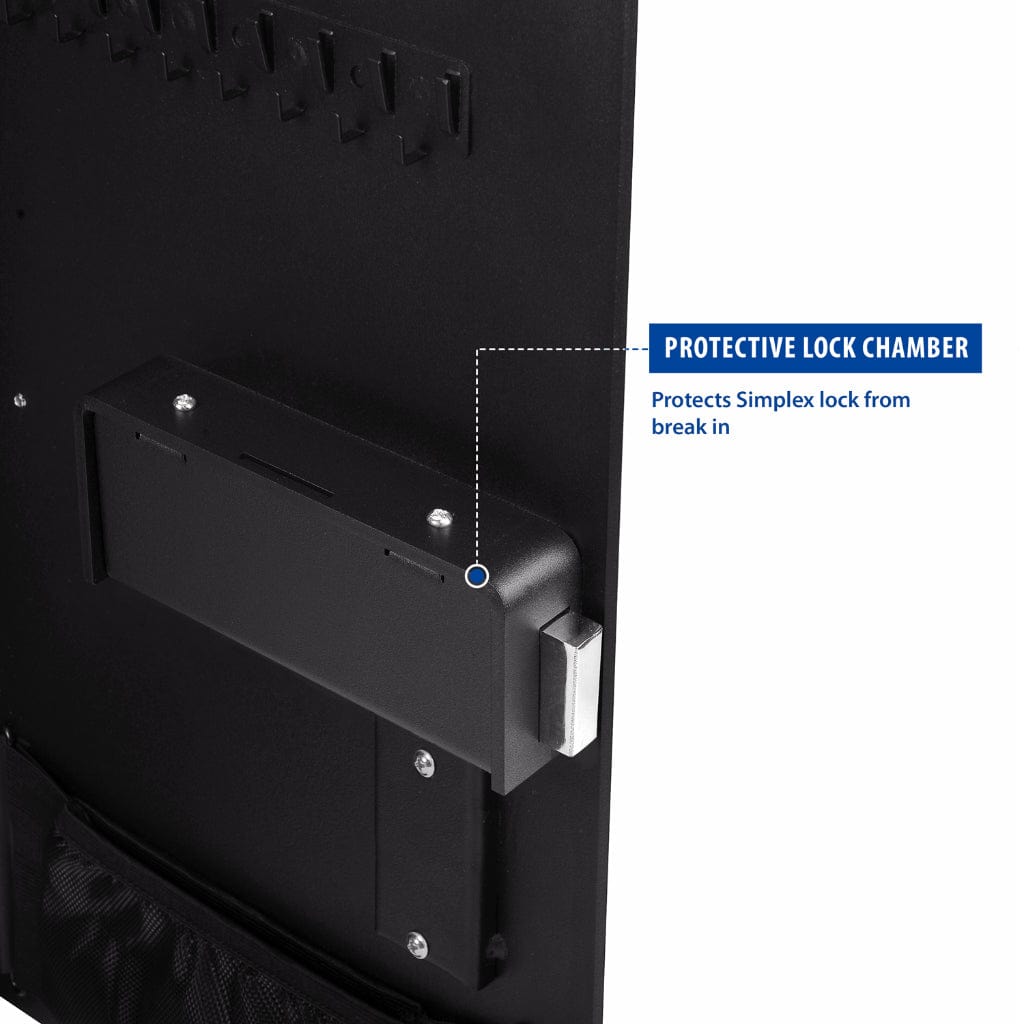 Simplex Lock Rifle Safe Viking VS-52SX SX Series In-Wall Handgun Safe | Pry-Resistant | Steel ...