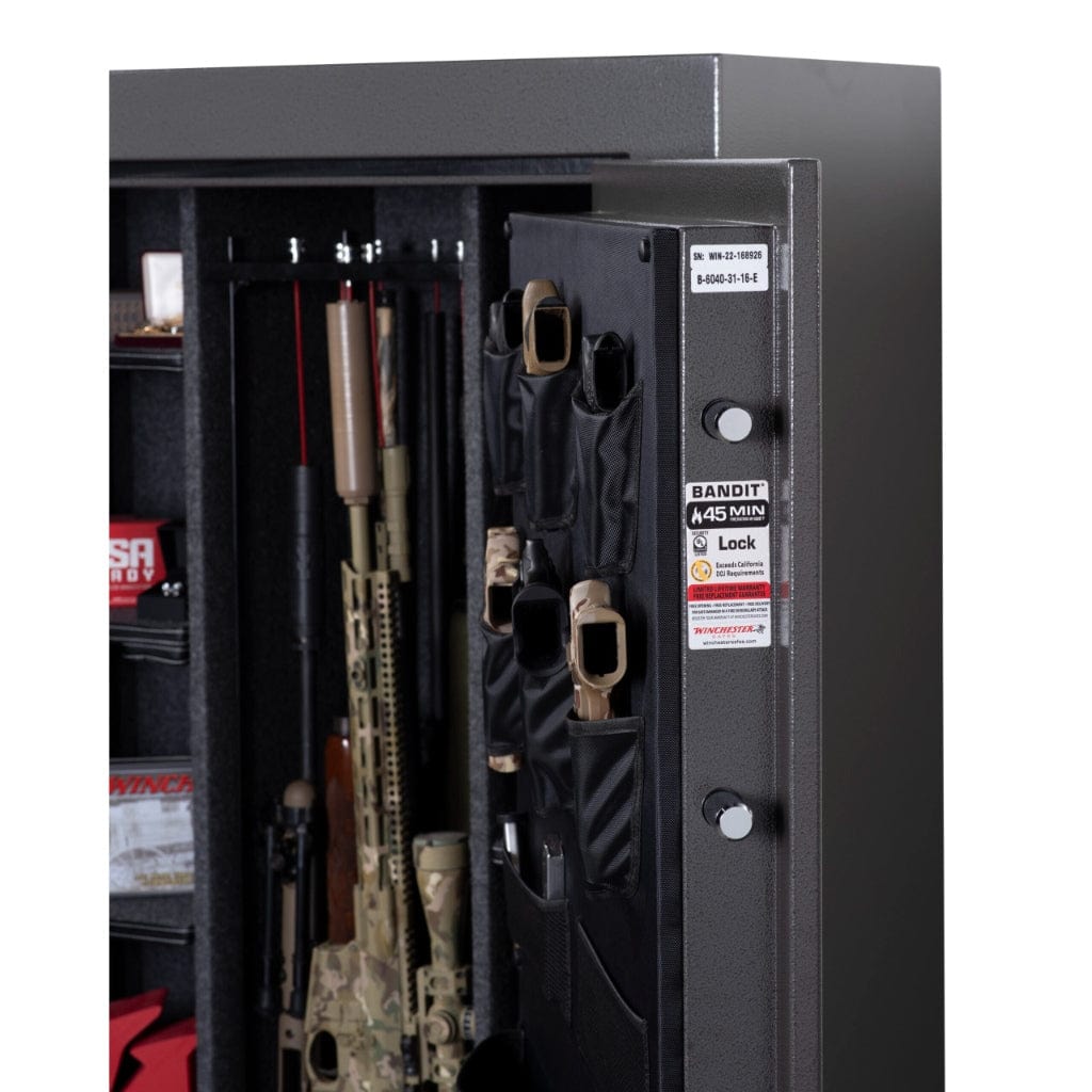 Winchester B-6040-31-16-E Bandit 31 Gun Safe | CA DOJ Compliant | 40 Long Gun Capacity | 45 Minute Fire Rating at 1400° F