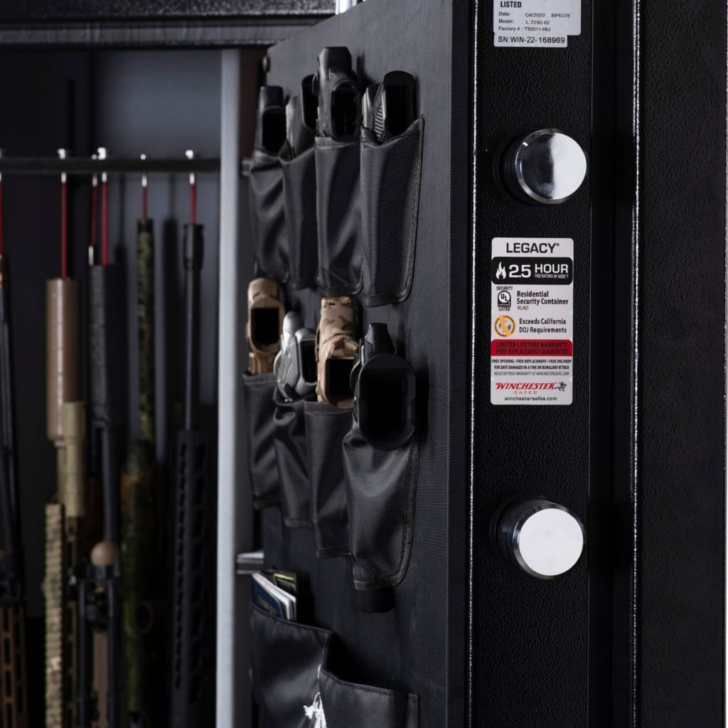 Winchester L-7250A-62-7-E Legacy 62 Gun Safe | UL RSC Certified | 65 Long Gun Capacity | 2.5 Hour Fire Rating at 1400° F