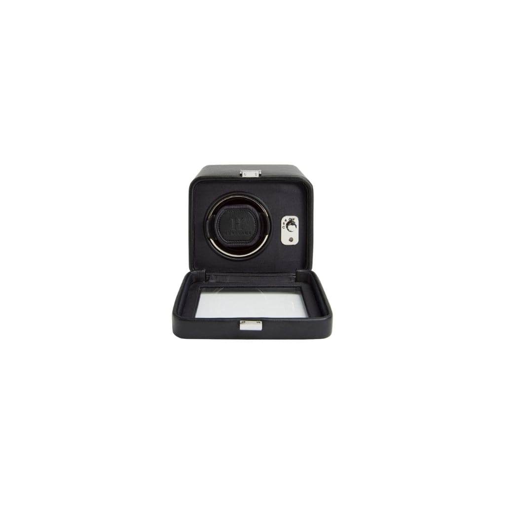Wolf 452517 Heritage Windsor Single Watch Winder with Cover | 900 Turns Per Day | AC Power | Single Winding Module