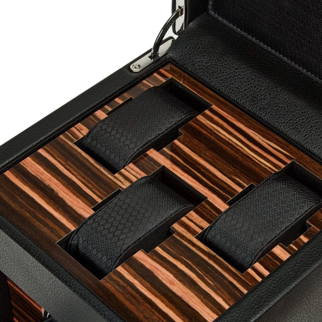 Wolf 457156 Roadster Single Watch Winder with Storage | 1200 Turns Per Day | Single Module and Watch Storage