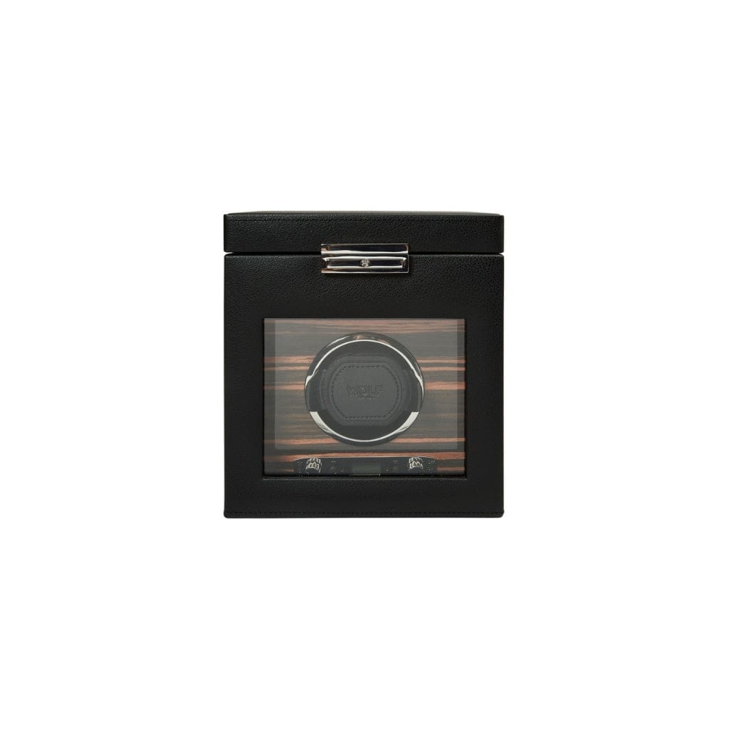 Wolf 457156 Roadster Single Watch Winder with Storage | 1200 Turns Per Day | Single Module and Watch Storage