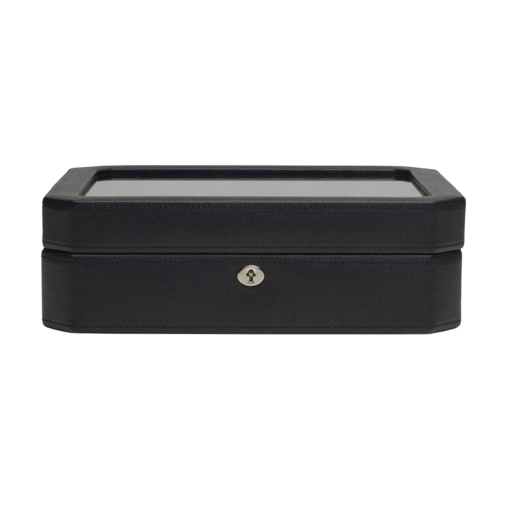 Wolf 458403 Heritage Windsor 10 Piece Watch Box | 10 Watch Capacity | Vegan Leather | Lockable Glass Cover