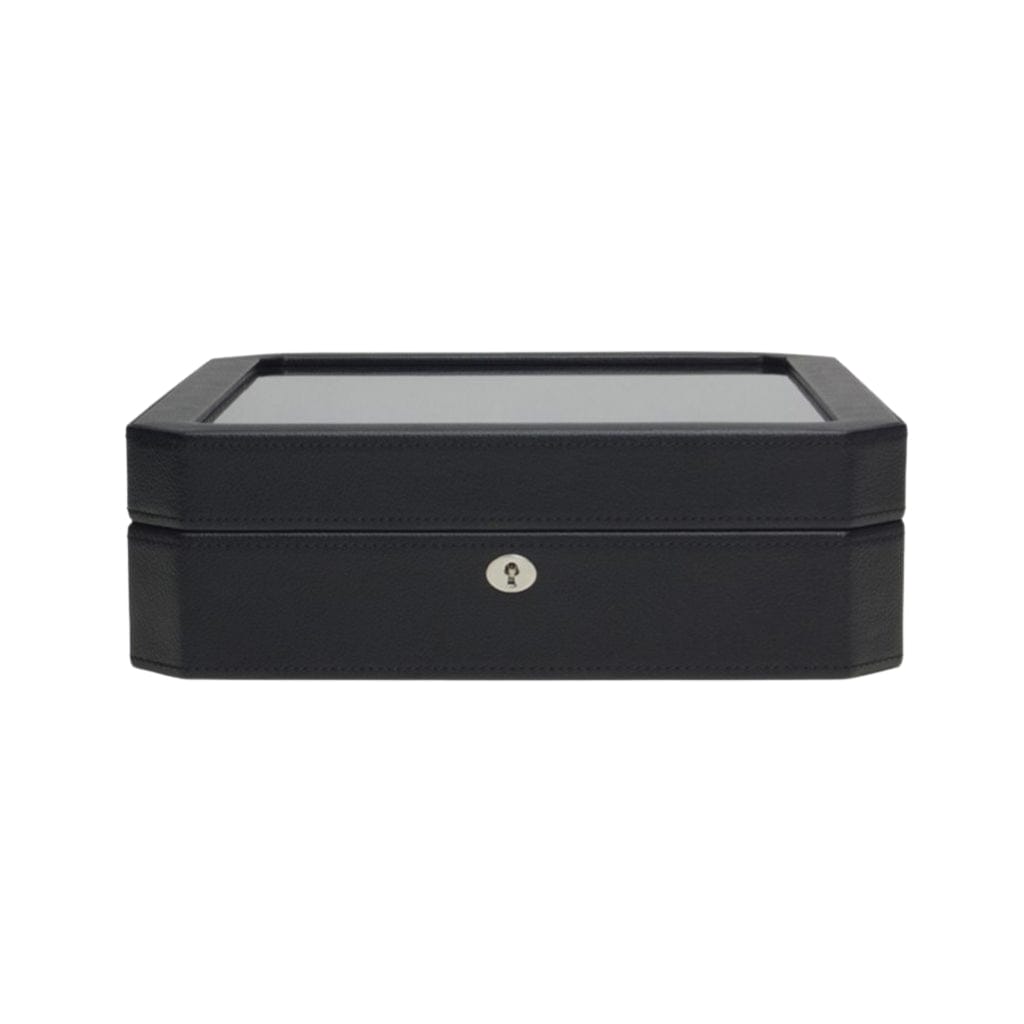 Wolf 458503 Heritage Windsor 15 Piece Watch Box | 15 Watch Capacity | Vegan Leather | Lockable Glass Cover