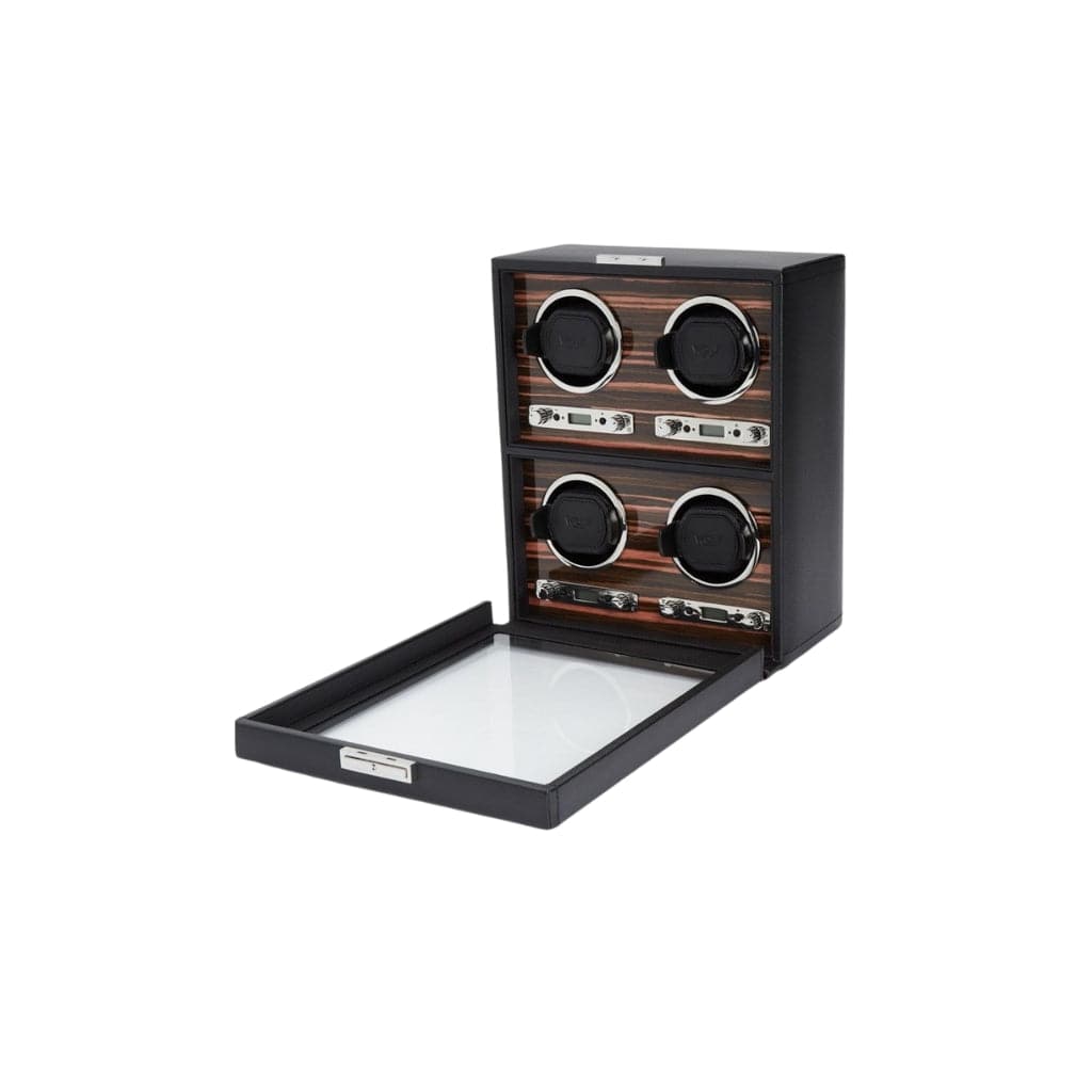 Wolf 459156 Roadster Four Watch Winder | 1200 Turns Per Day | 4 Winding Modules