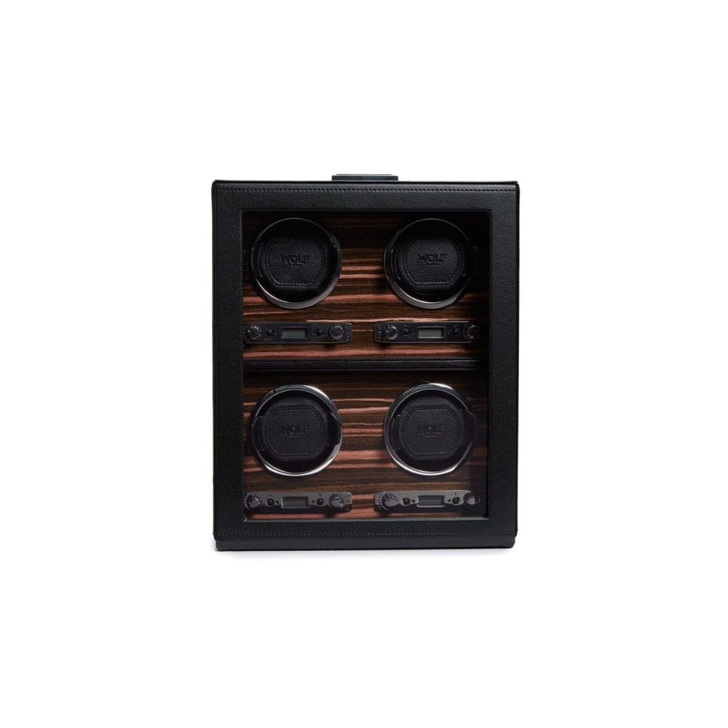 Wolf 459156 Roadster Four Watch Winder | 1200 Turns Per Day | 4 Winding Modules