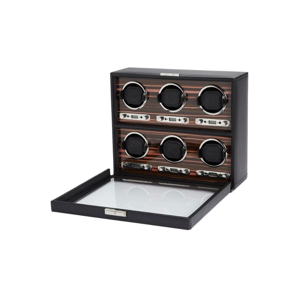 Wolf 459256 Roadster Six Piece Watch Winder | 1200 Turns Per Day | 6 Winding Modules