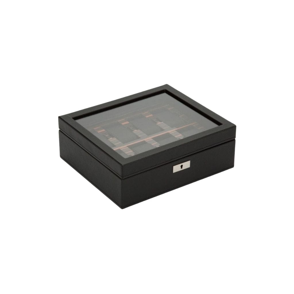 Wolf 477456 Roadster Eight Piece Watch Box | 8 Watch Capacity | Vegan Leather