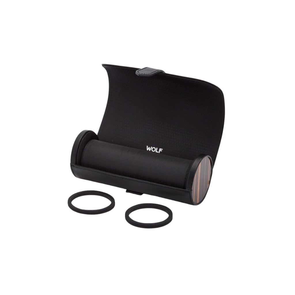 Wolf 477856 Roadster Triple Watch Roll | 3 Watch Capacity | Vegan Leather