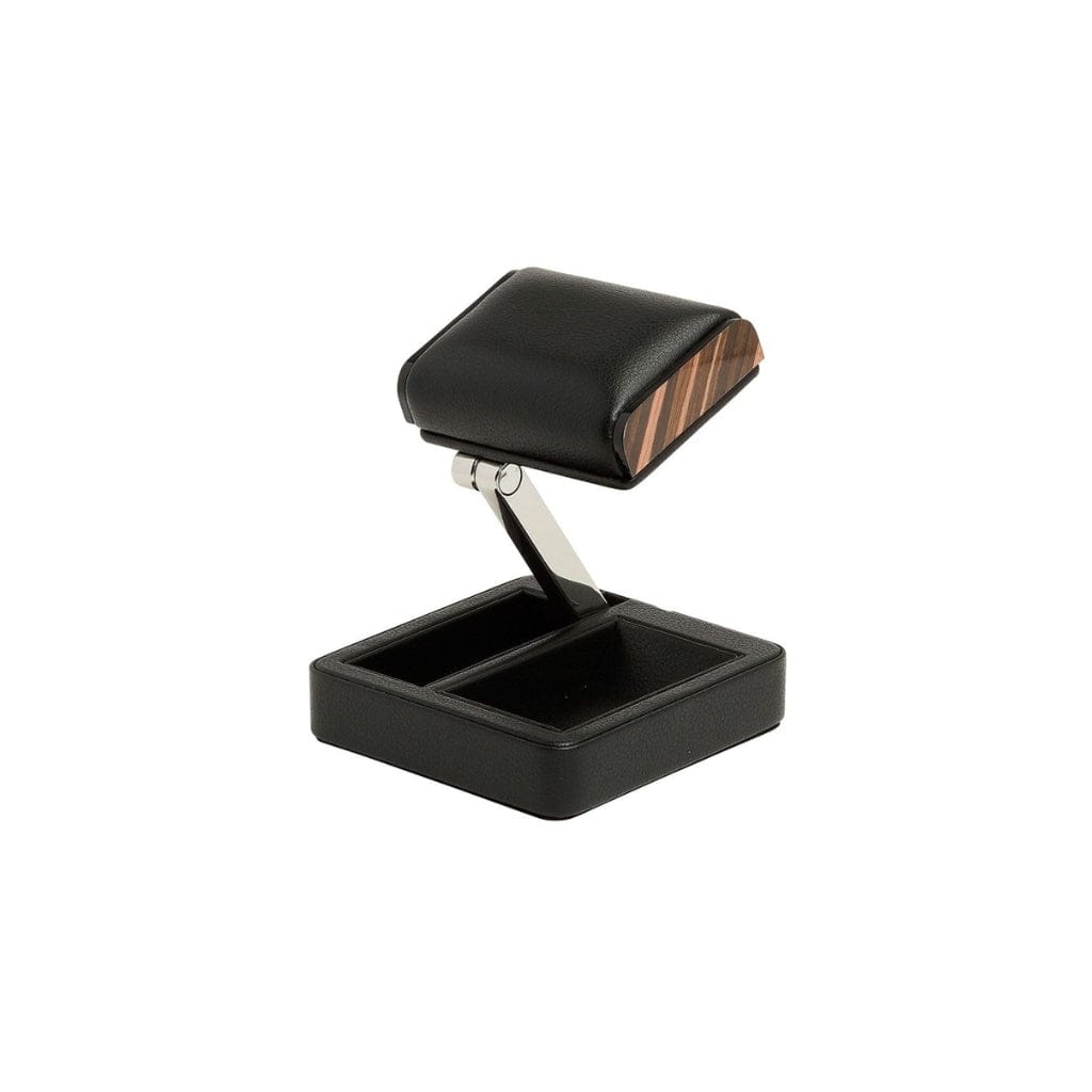 Wolf 485202 Roadster Single Travel Watch Stand | 1 Watch Capacity with Travel Pouch | Vegan Leather