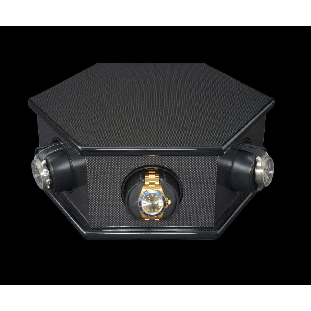 Orbita W21400 Carolo 6 Carolo Series Watch Winder Hexagonal Case | Rotorwind Movement | 6 Watch Winding Capacity