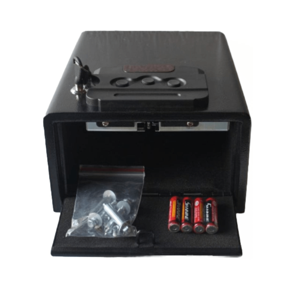 Hollon PB10 Pistol Safe | Electronic Lock With Override Key | 10 LBS