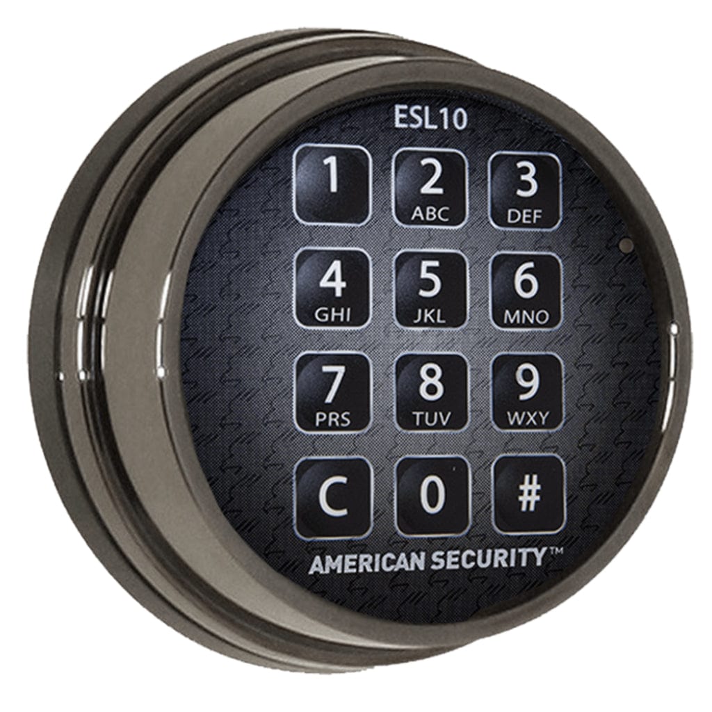 ESL10 Safe Lock | UL Listed Type 1 Electronic Lock | Splash Proof Keypad Black Nickel