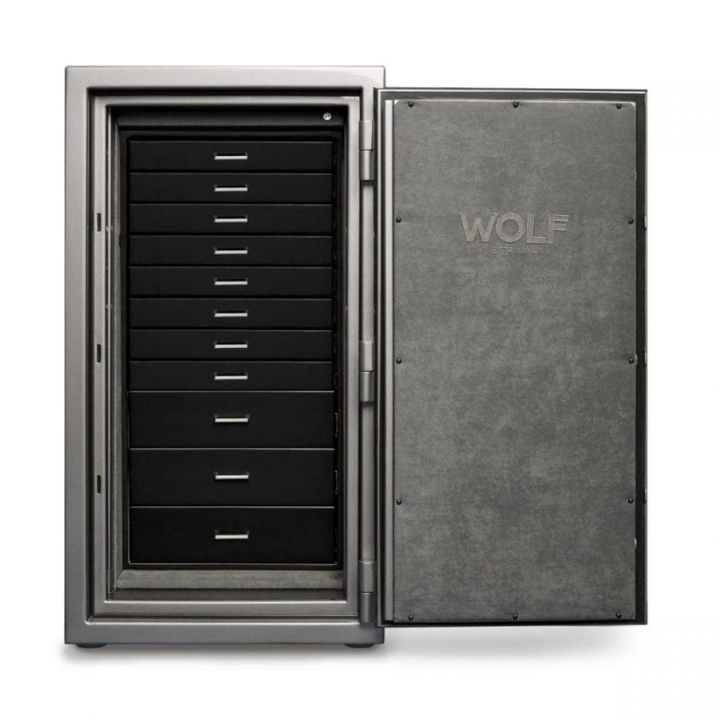 Wolf Atlas 4900 Watch and Jewelry Safe with Fire Resistance 120 minutes Titanium