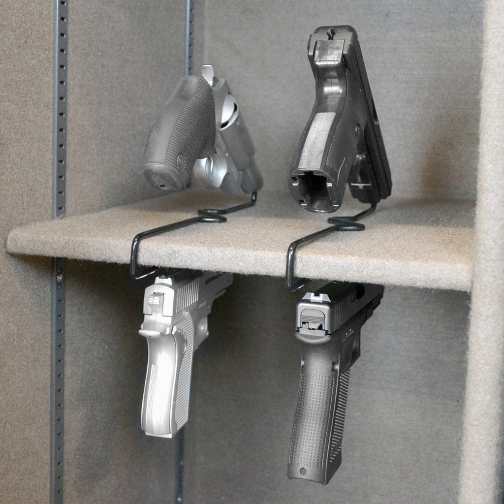 American Rebel 401 Over-Under Handgun Hanger | Safe Accessory | 2-Pack Innovative Hanger with Chamfered Ends