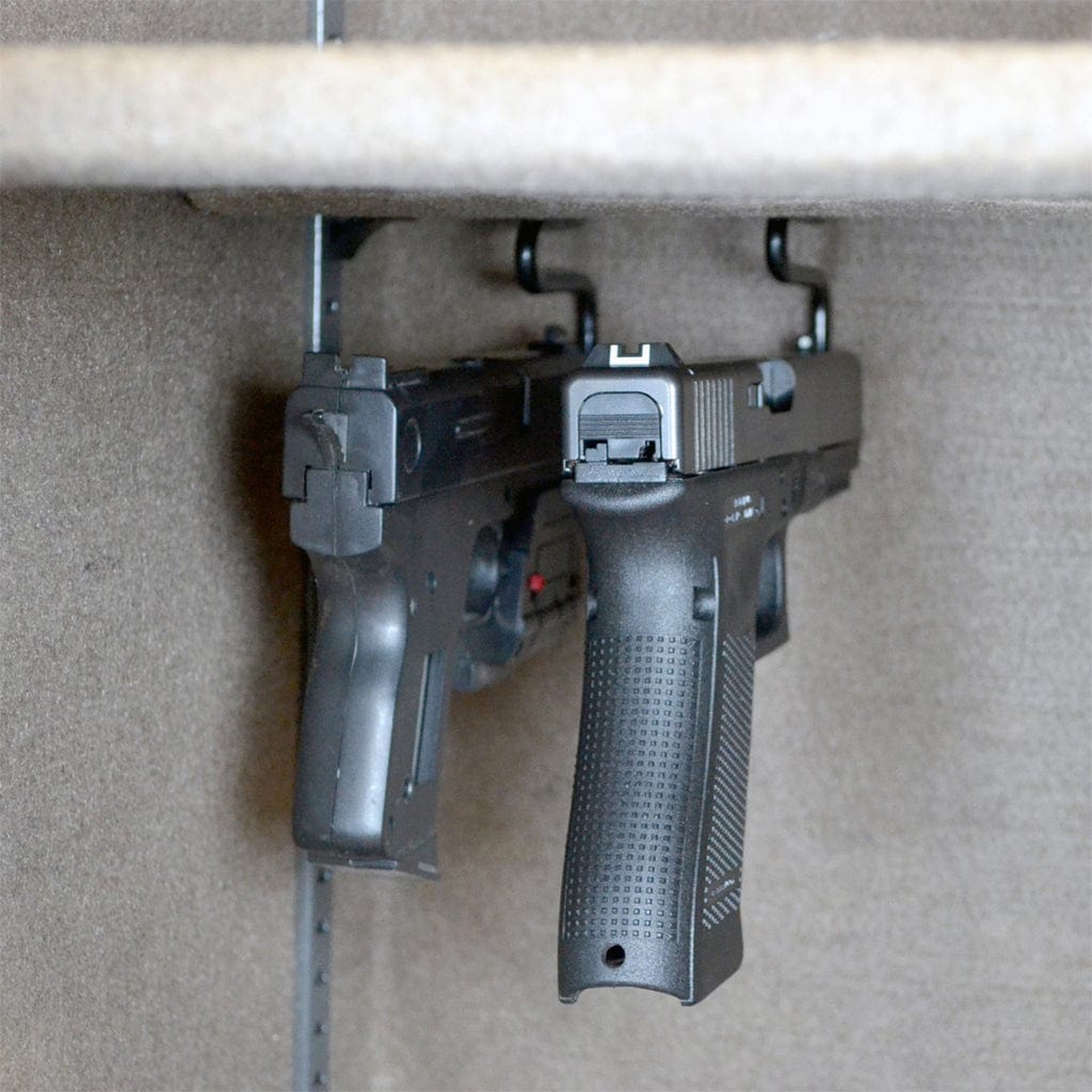 American Rebel 400 Back-Under Handgun Hanger | Safe Accessory | 2-Pack Versatile Hanger with Chamfered Ends