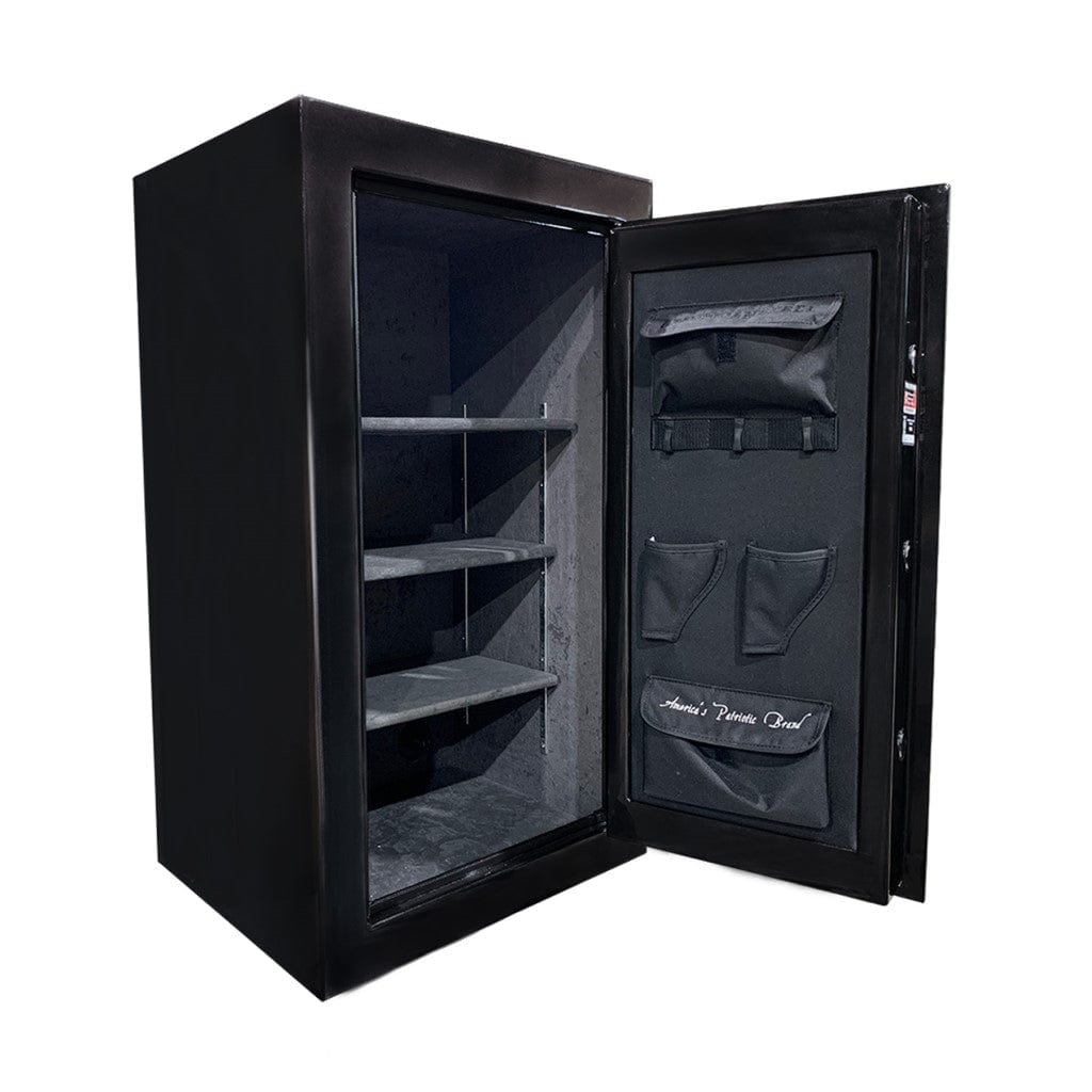American Rebel AR-12 Black Smoke Gun Safe | 8 Gun Capacity | 75 Minutes Fireproof at 1200°F Black