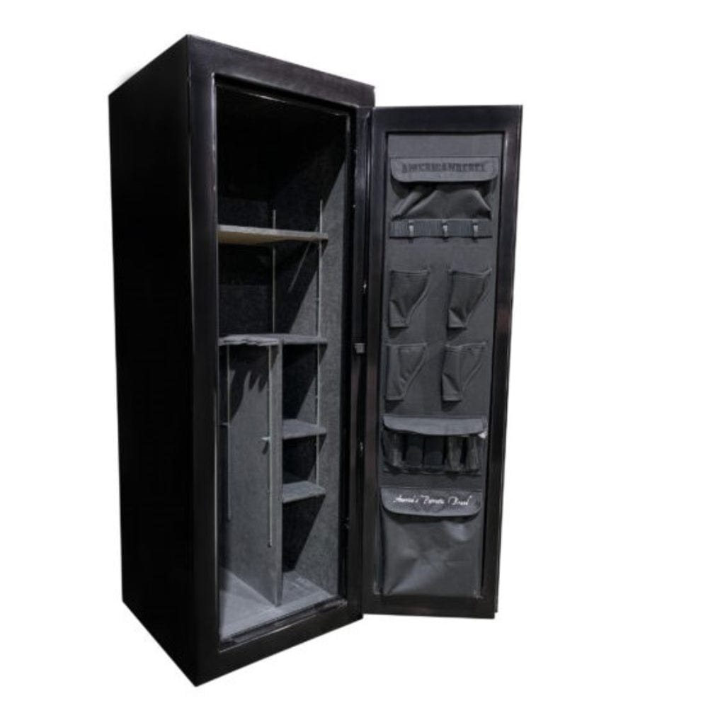 American Rebel AR-15 Black Smoke Safe | 12 Gun Capacity | 75 Minutes Fireproof at 1200°F Gray