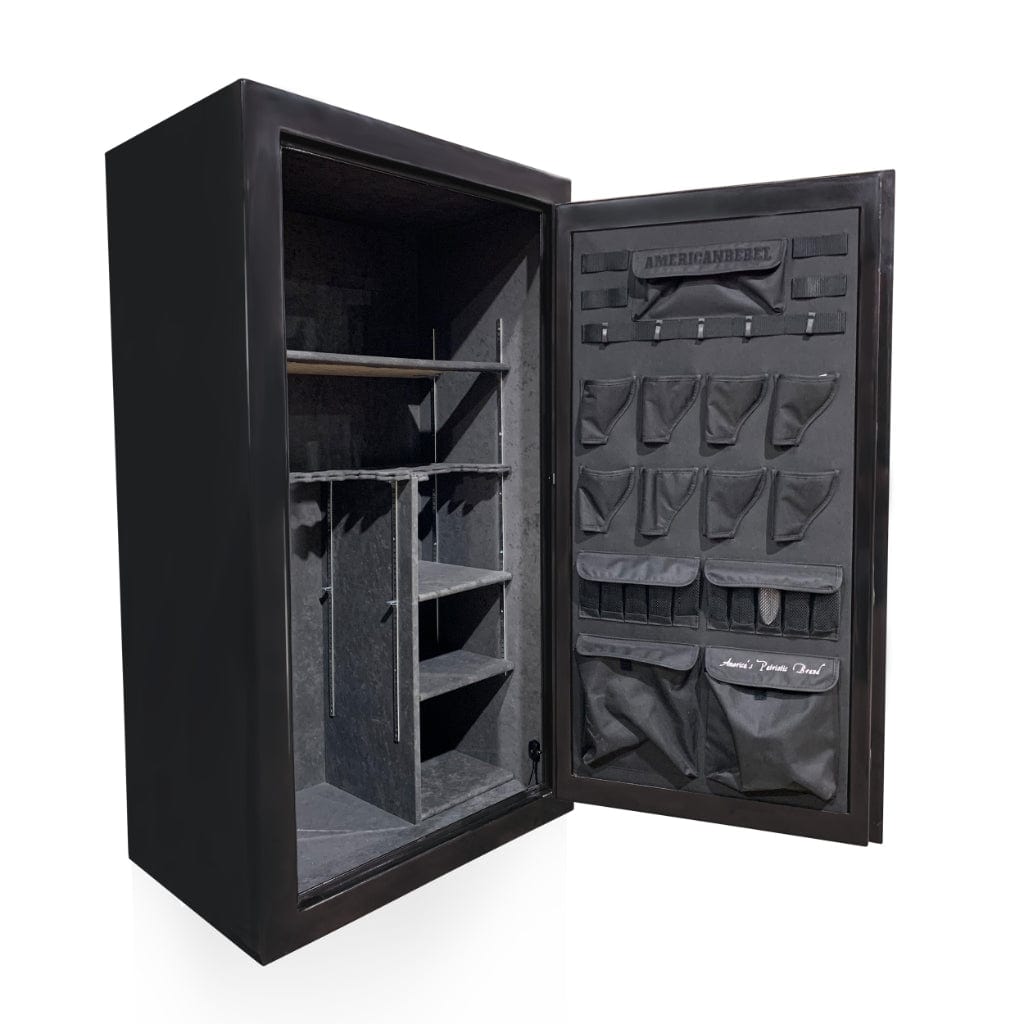 American Rebel AR-30 Black Smoke Safe | 25 Gun Capacity | 75 Minutes Fireproof at 1200°F Black