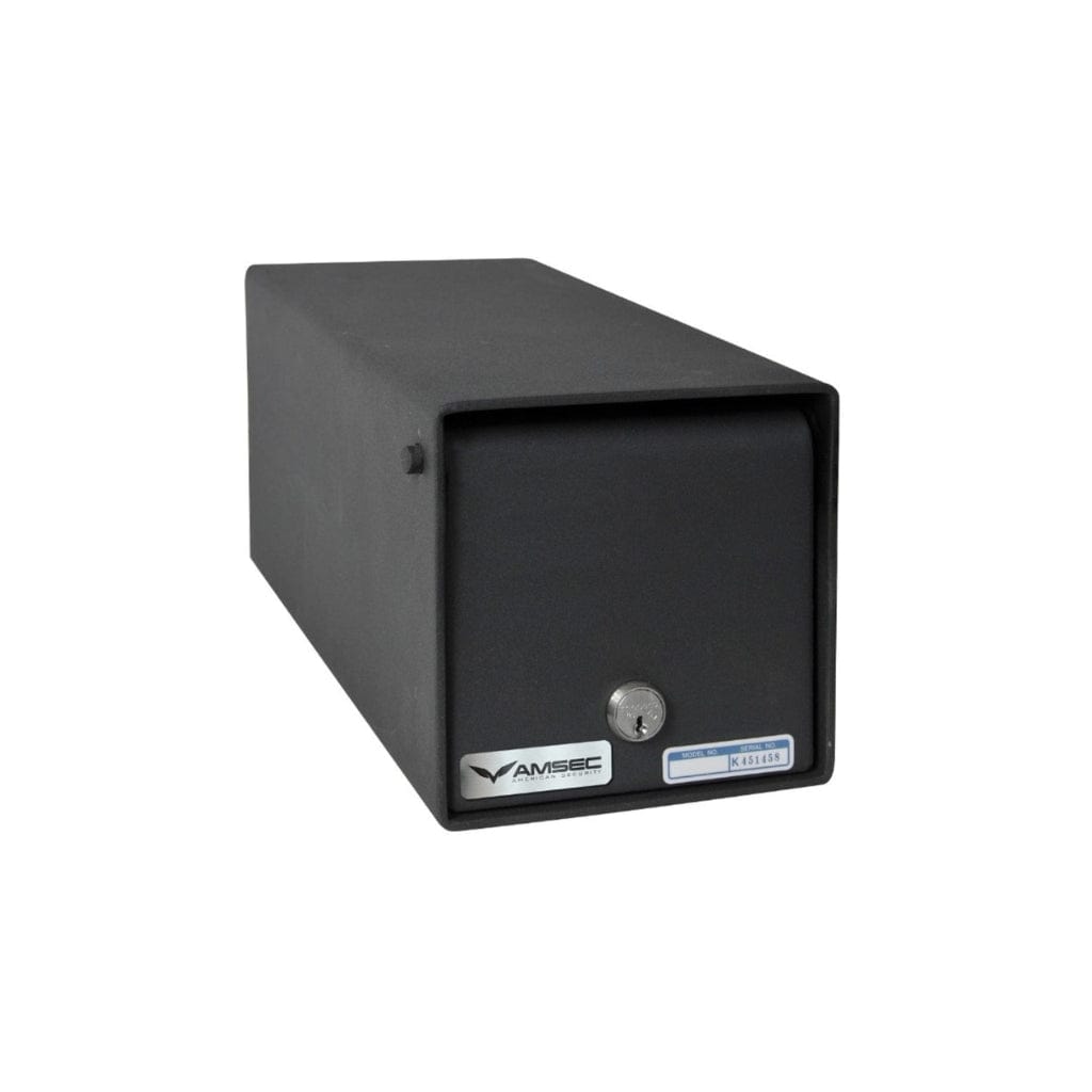 AmSec K-1 American Security Under Counter Depository Safe | B-Rated | Medeco Key Cam Lock | 0.18 Cubic Feet