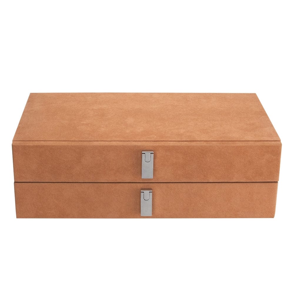 Barska AF13318 Jewelry Storage Drawer Set | Suede-Lined Tan Drawer Set | Safe Accessory