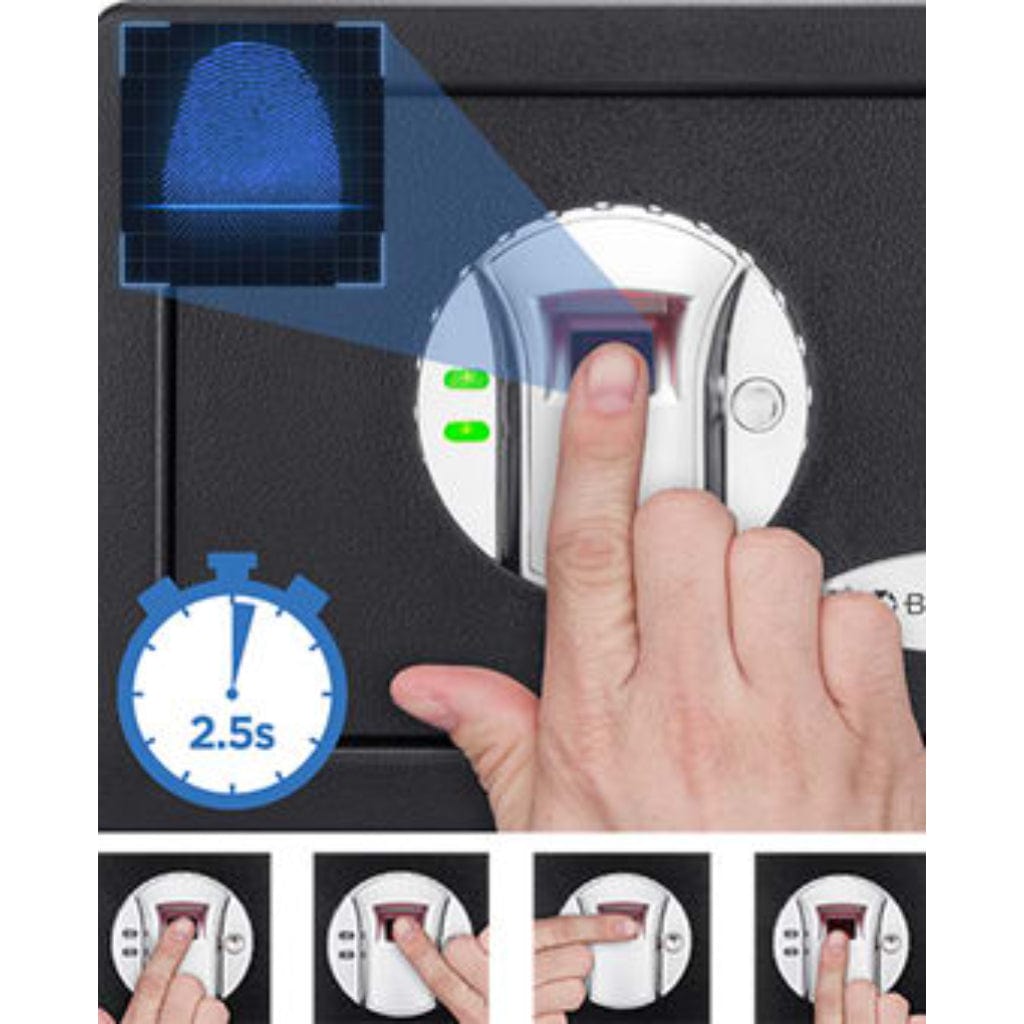 Barska AX11620 Biometric Security Safe | 0.29 Cubic Feet | Compact Biometric Security Safe