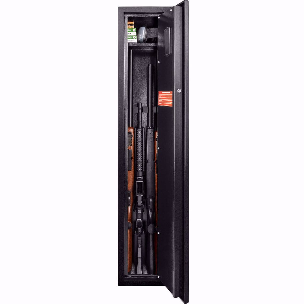 Barska AX11652 Biometric Rifle Safe | Compact | 1.83 Cubic Feet | 4 Position Rifle Rack