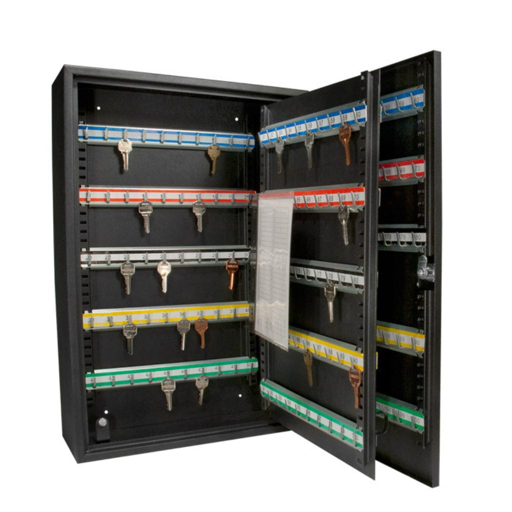 Barska AX11824 Multi-Key Lock Boxes | 200 Position Key Cabinet with Key Lock | Black Finish