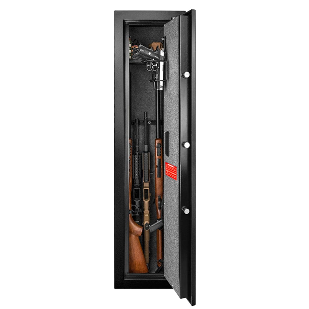 Barska AX11898 Biometric Rifle Safe | Large | 5.52 Cubic Feet | 12 Position Rifle Rack