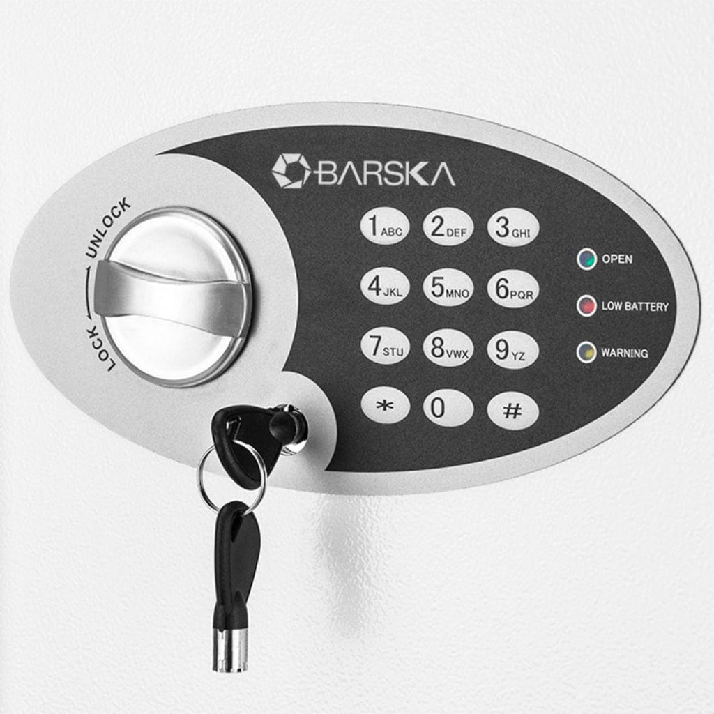 Barska AX12660 Digital Keypad Key Safe | 144 Key Capacity | White Multi-Key Safe