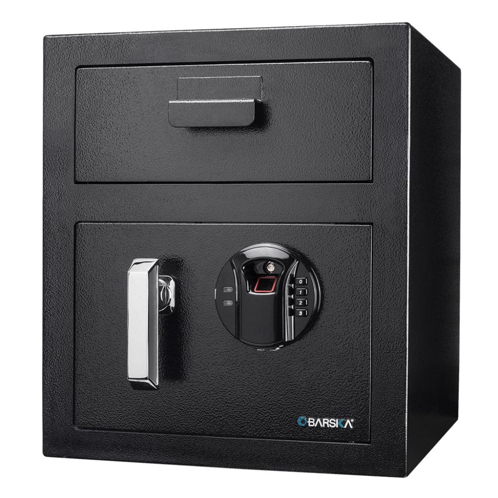 Barska AX13108 Depository Safe | Biometric Keypad | 0.72 Cubic Feet Locker