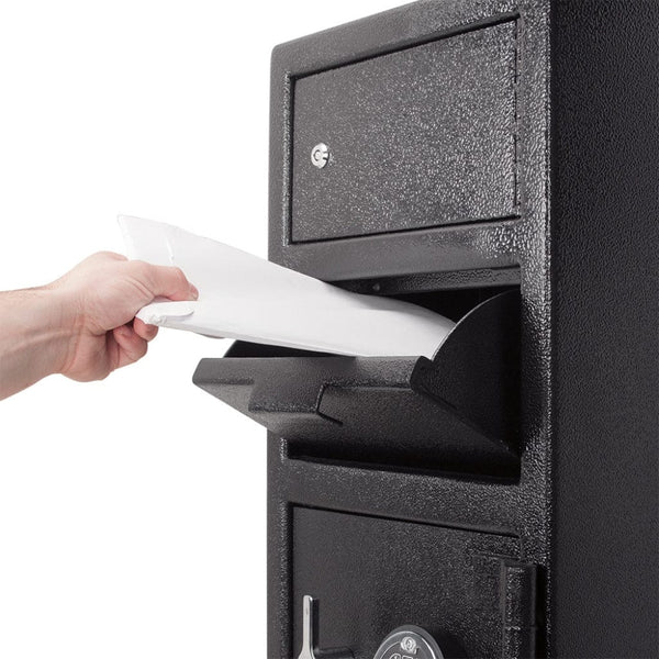 Barska AX13310 Large Locker Keypad Depository Safe | Dual Compartment ...