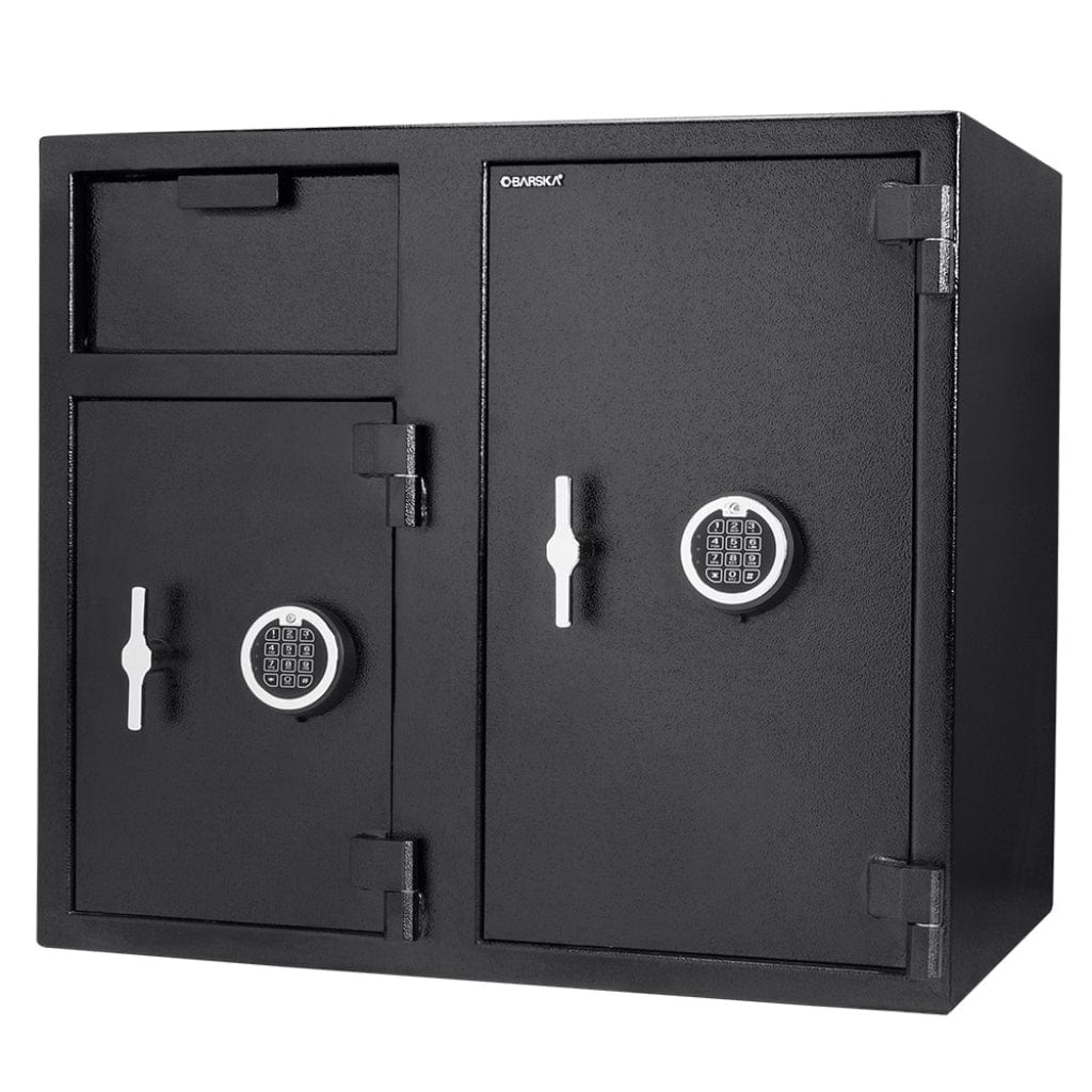 Barska AX13316/AX13522 Depository Safe | Large Two Lock Depository with Digital Keypad | Drop Door/Rotary Hopper with 2.58/4.68 Cubic Feet Locker Drop Door
