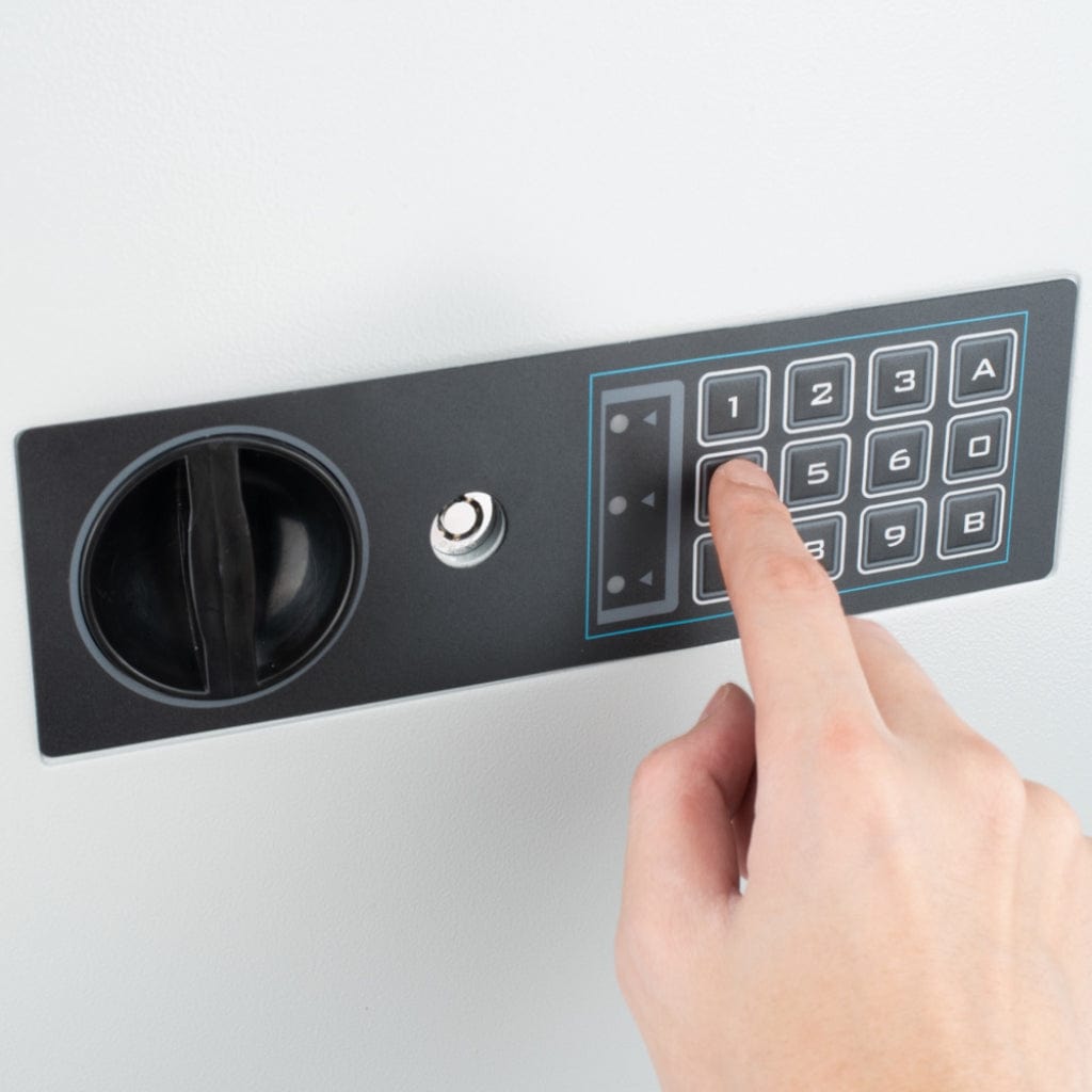 Barska AX13350 Digital Keypad Key Safe | 180 Key Capacity | White Multi-Key Safe